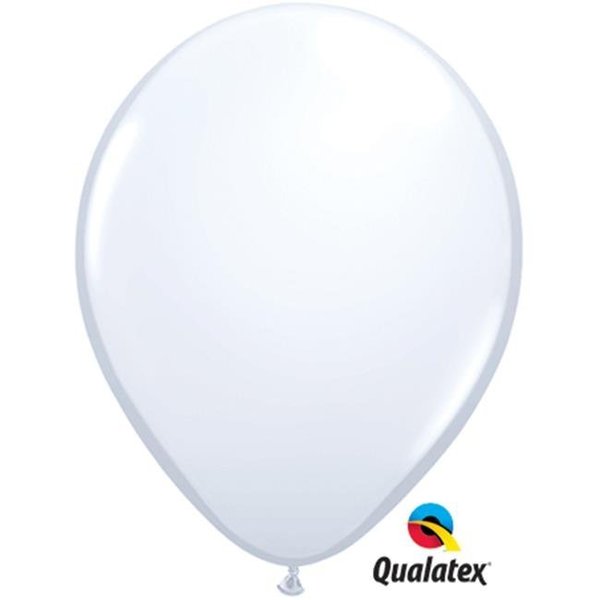 Mayflower Distributing Qualatex 81953 11 in. White Latex Balloon 81953
